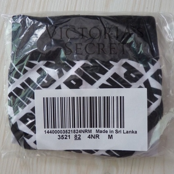 New Victoria’s Secret PINK Logo Curved Hem Hipster Panty - Small - Picture 2 of 2